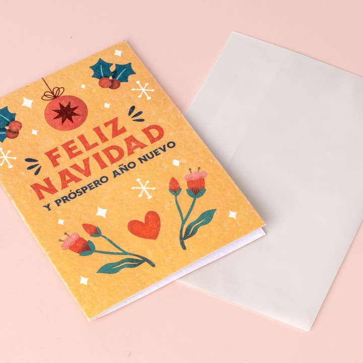 Resetea - Wholesale Christmas Card - Plantable Christmas card with vellum envelope2