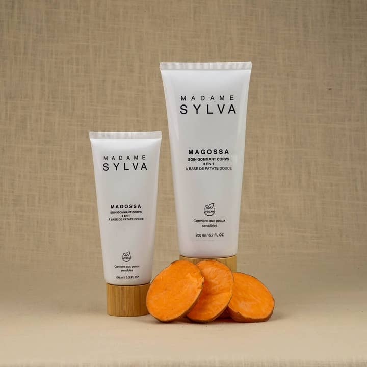 Madame Sylva – wholesale Kroppsskrubb/Exfoliant – Magossa - 3-i-1 kroppsskrubbvård