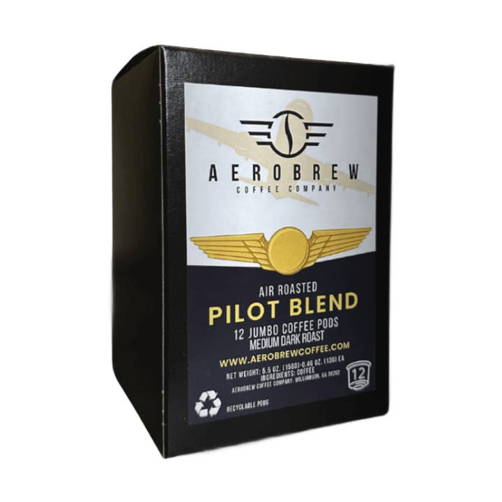 Pilot Blend Pods Coffee (Medium/Dark) for wholesale by Aerobrew Coffee Company