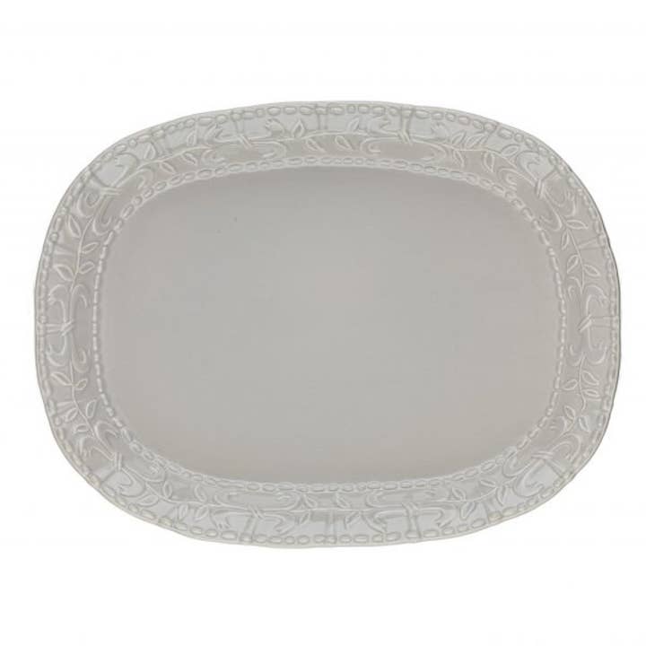 Historia Large Oval Platter Greystone - Milan for wholesale by Skyros Designs