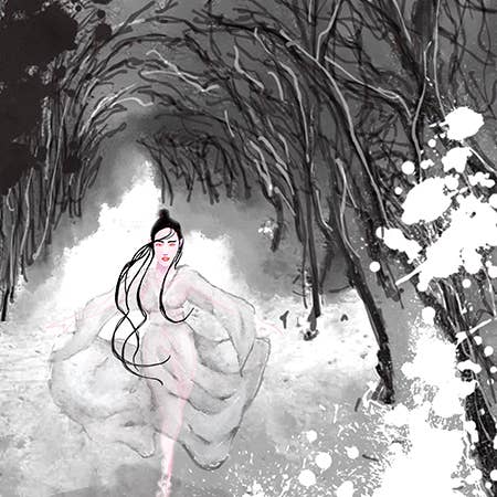 Yuki Onna Japanese Mythology Fine Art Canvas for wholesale by William DePaula Fine Art