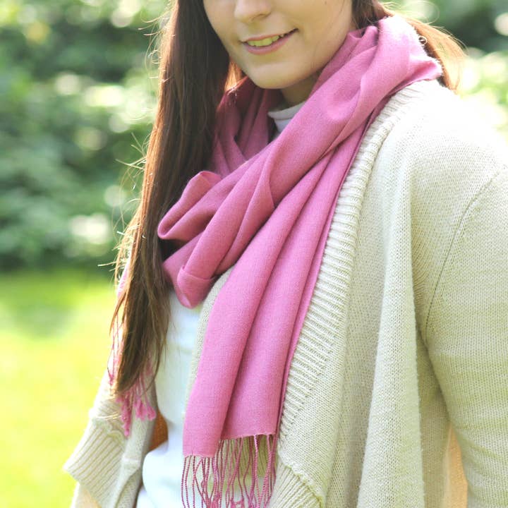 Didi Bahini Fair Trade - Wholesale Wrap - Women's - Classy Paisley Pashmina Shawl2