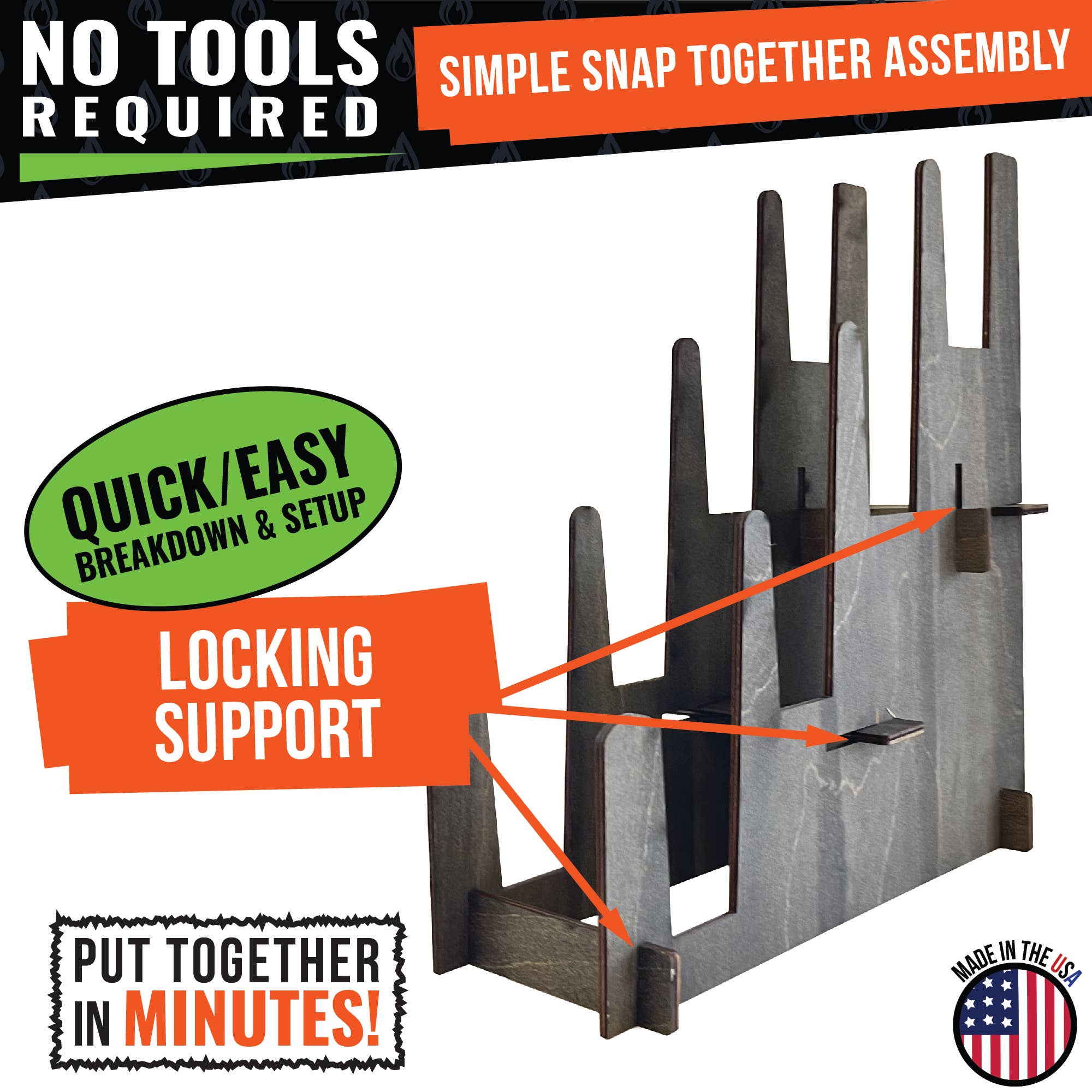 Torched Displays – Großhandel Verkaufsdisplay-Ständer/-Gehäuse – Multifunktionaler 3-stufiger Holzständer für Kunstdrucke, Bücher & Schallplatten – Klein11