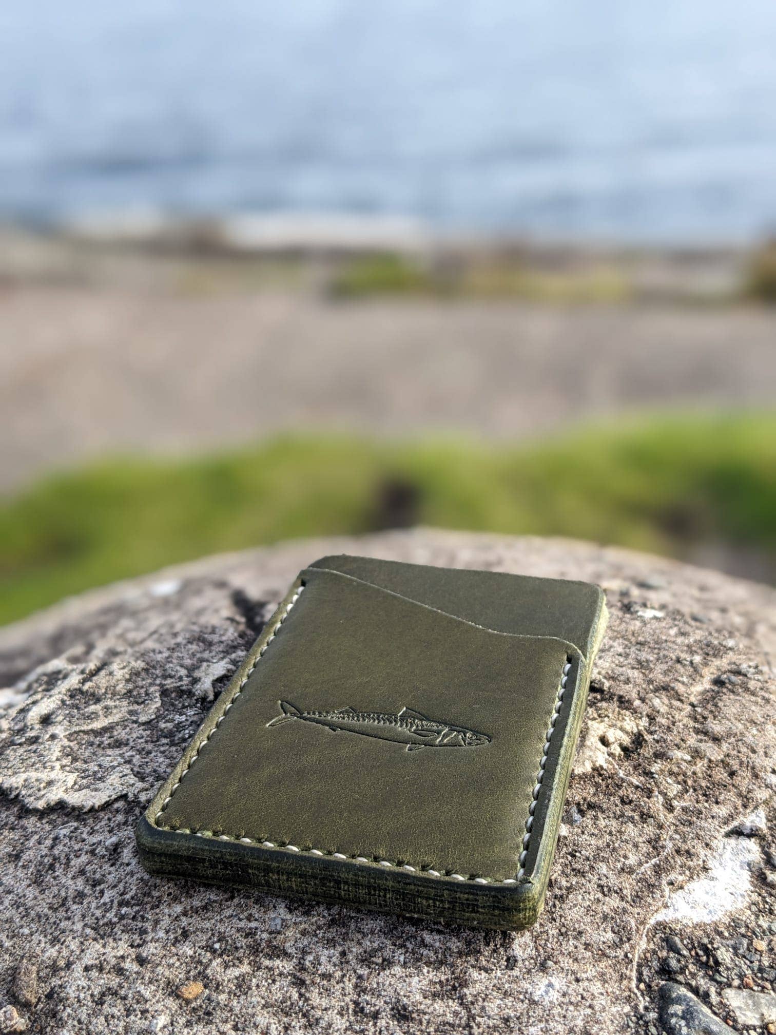 J Boult Designs – wholesale Wallet - Men’s – Sea fishing mackerel leather card wallet4