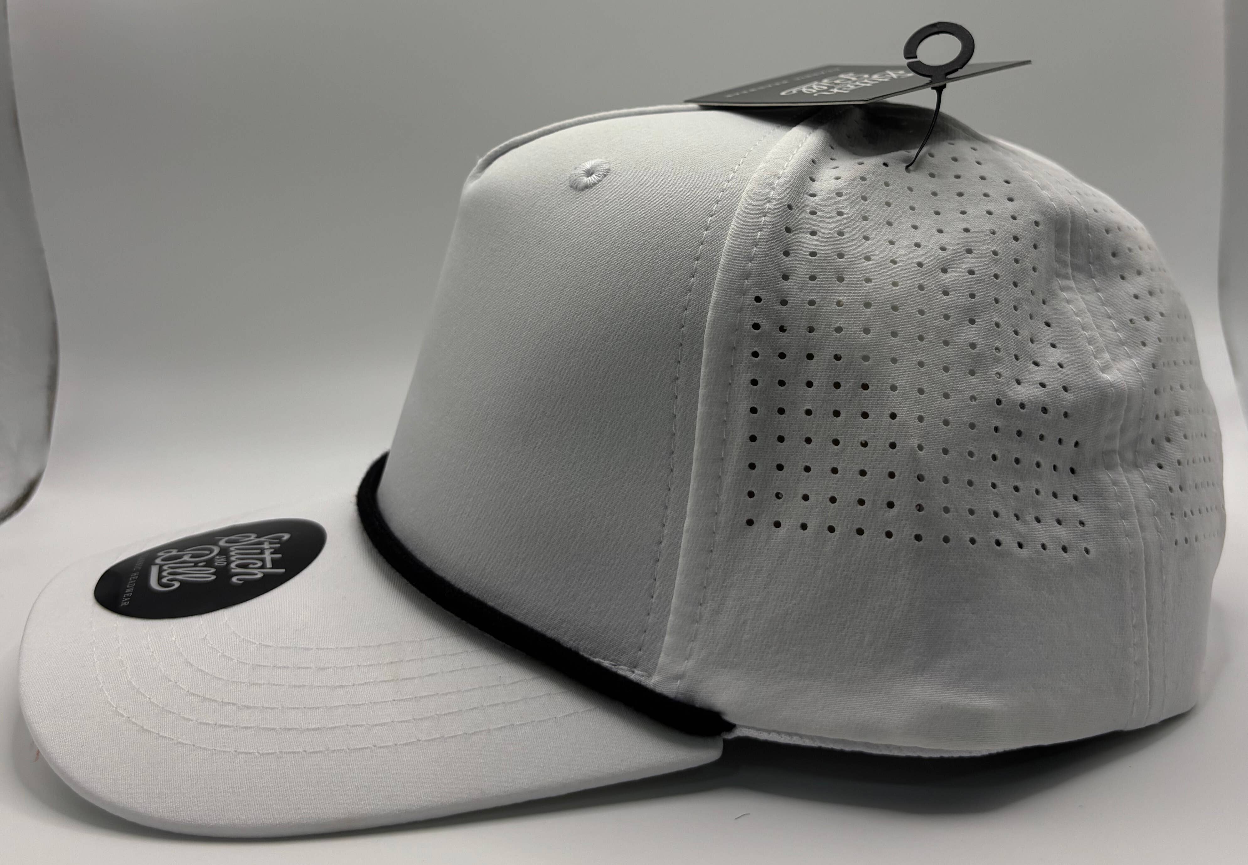 Stitch & Bill Hats - Wholesale Baseball Cap - Unisex - Performance 5 Panel Rope Baseball Cap Air Flow Men Women 7