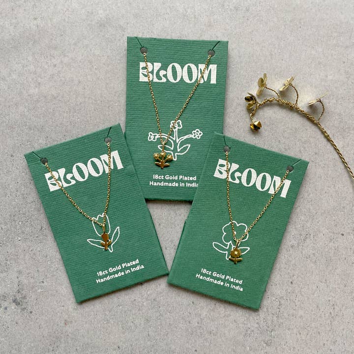 Bohemia Design - Wholesale Halskettinghanger - Gouden madeliefje ketting