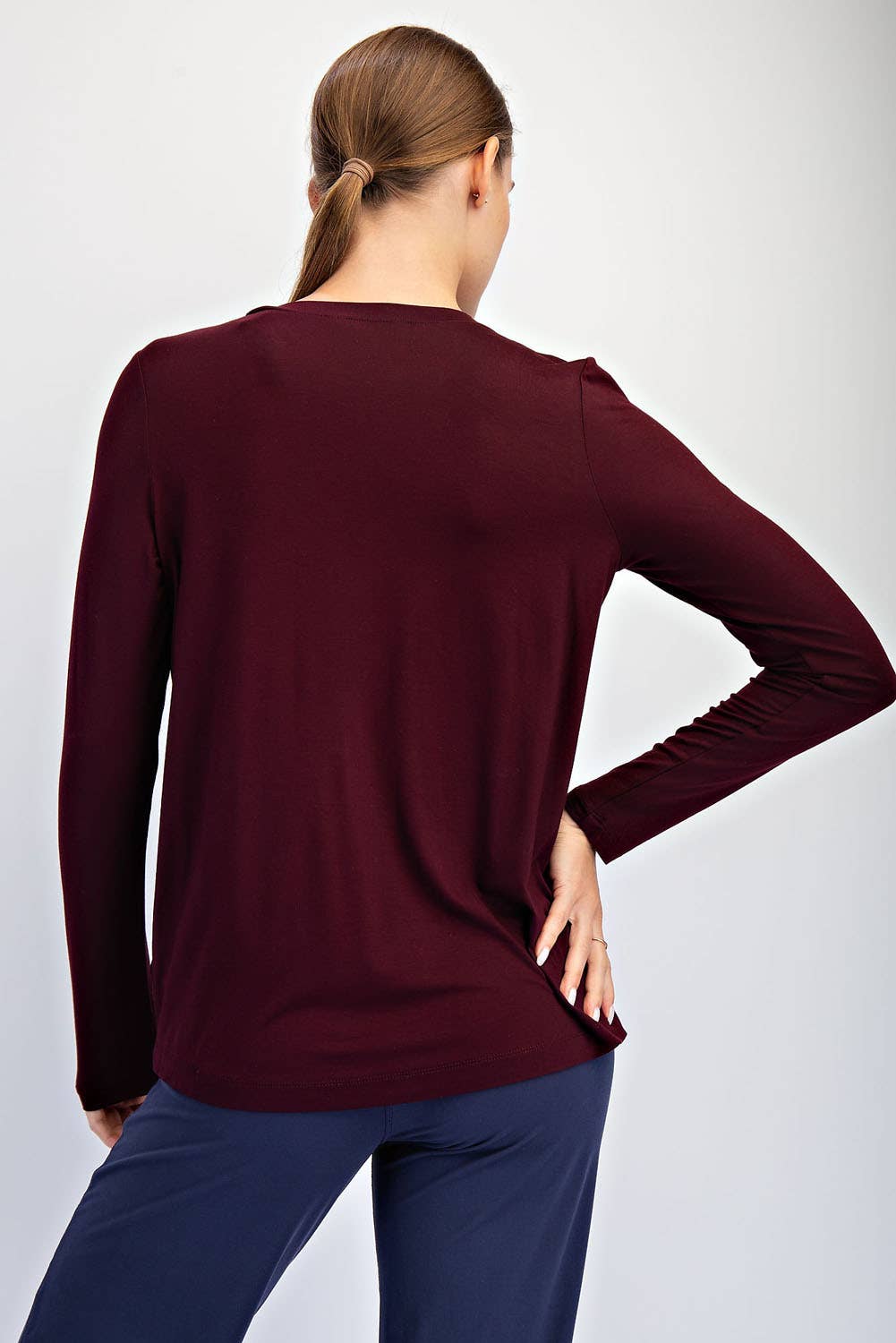 Rae Mode - Wholesale Lounge Top - Women's - VISCOSE MODAL LONG SLEEVE TOP9