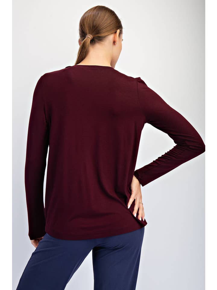 Rae Mode - Wholesale Lounge Top - Women's - VISCOSE MODAL LONG SLEEVE TOP9