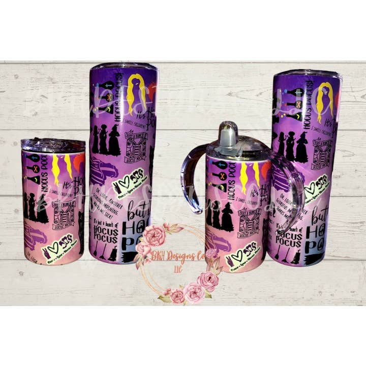 Mini Halloween 12 oz non spill tumbler for wholesale by BKH Designs Co LLC