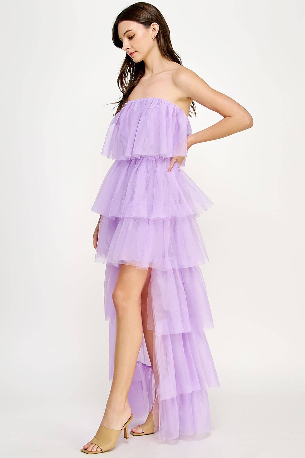 Strut & Bolt – Vestido - Mulher por atacado – Vestido de tule alto e baixo4