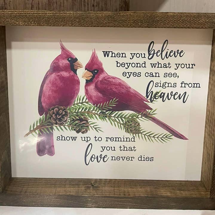 Quand tu crois au signe cardinal pour la vente par Thompsons Handmade Country LLC