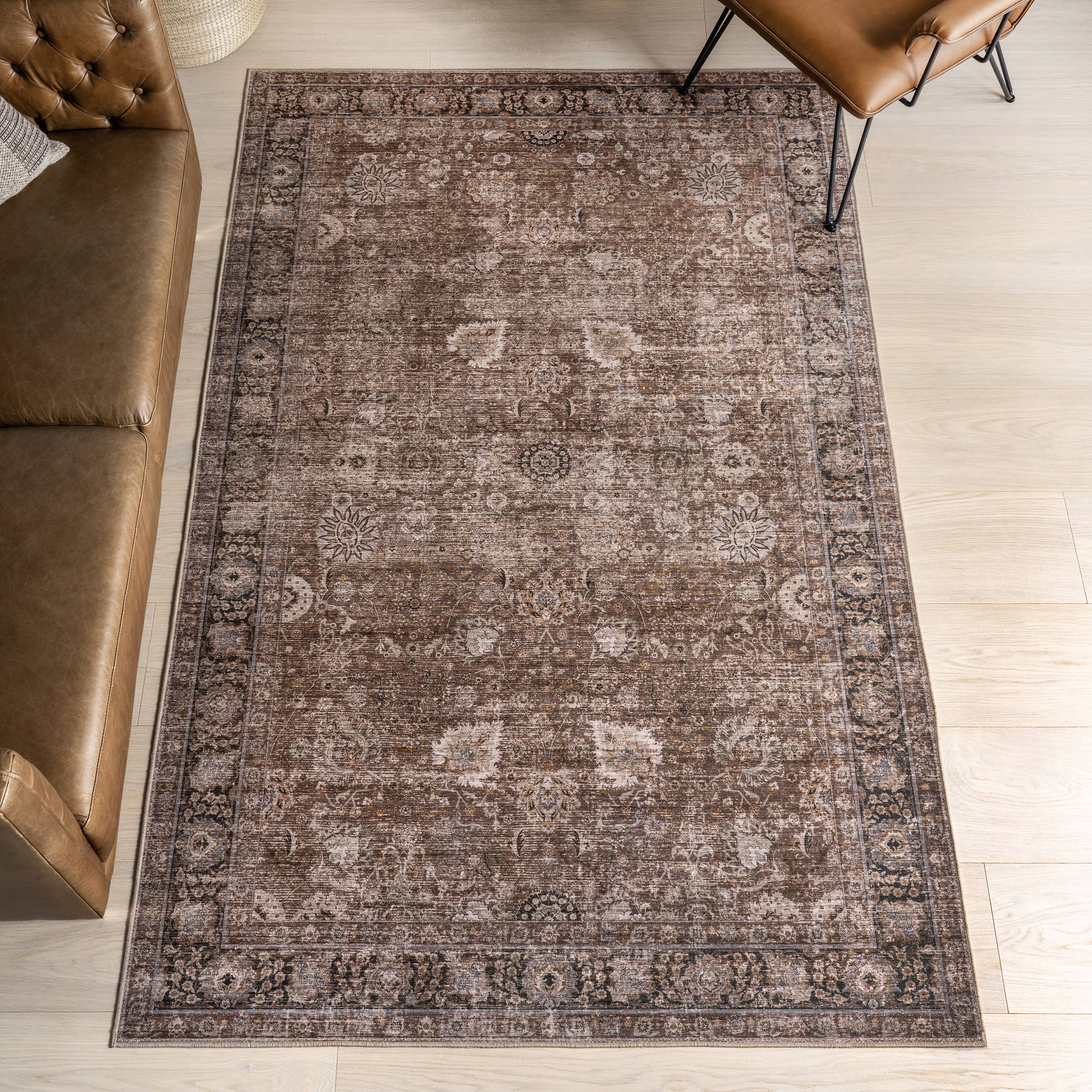 RUGS USA - Wholesale Area Rug - Bayberry Spill Proof Vintage Machine Washable Area Rug0