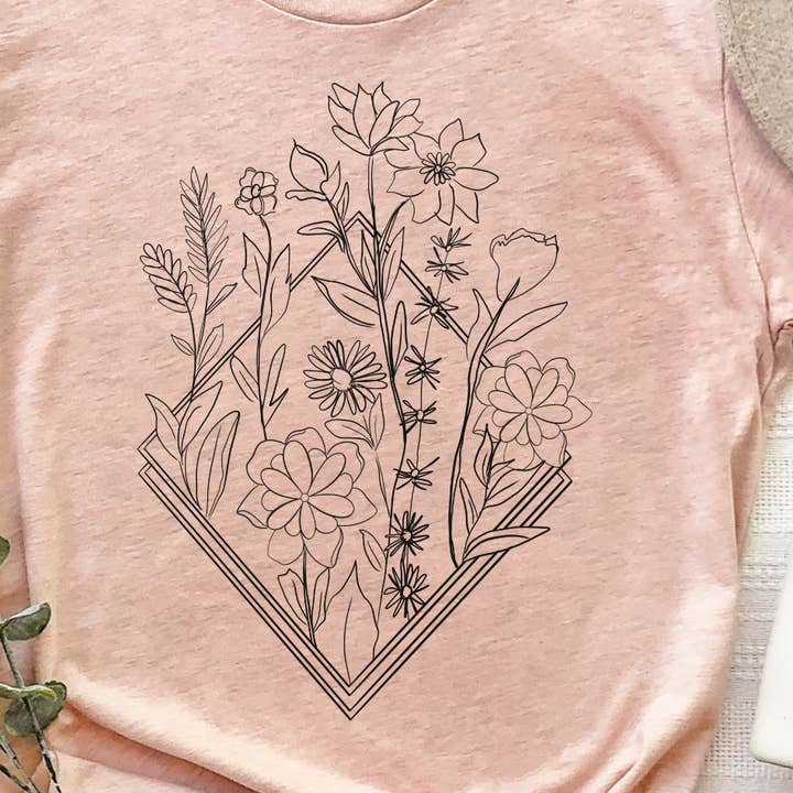 BLAND DE VILDA BLOMMORNA ÖVERFÖRING - DTF Transfer för wholesale av Sassy and Sublime