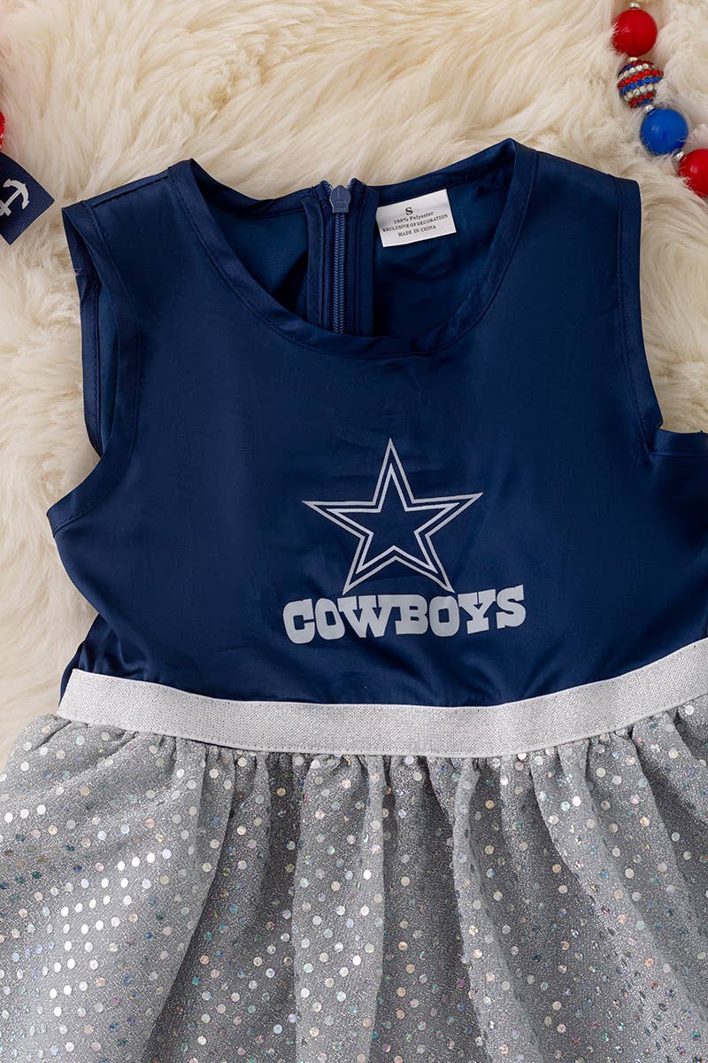 Kids Charm Online - Vente Robe – enfant - Robe haut en satin chatoyant Cowboys. DRG43367 AMY1