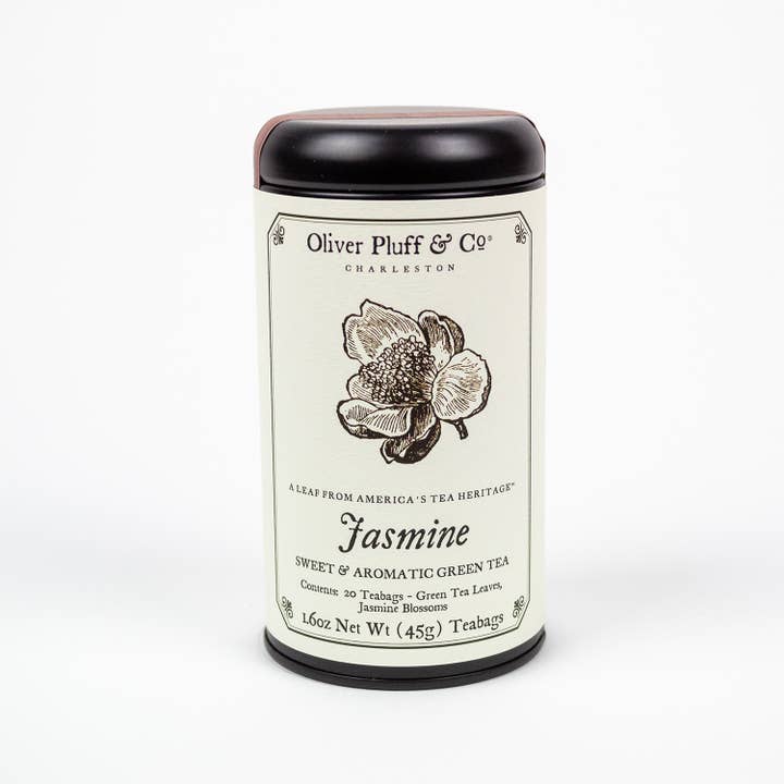 Oliver Pluff & Company - Wholesale Tea Bags - Jasmine - 20 Teabags in Signature Tea Tin3