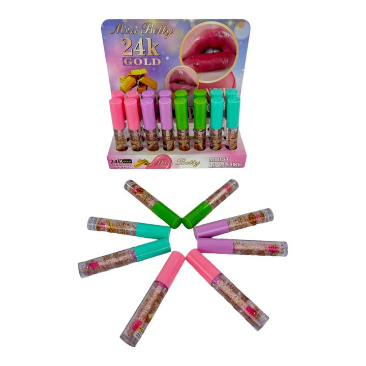 ASSORTI LOTION À LÈVRES HUMIDE MISS BETTY LC1121 (24 PIÈCES) en vente sur Faire