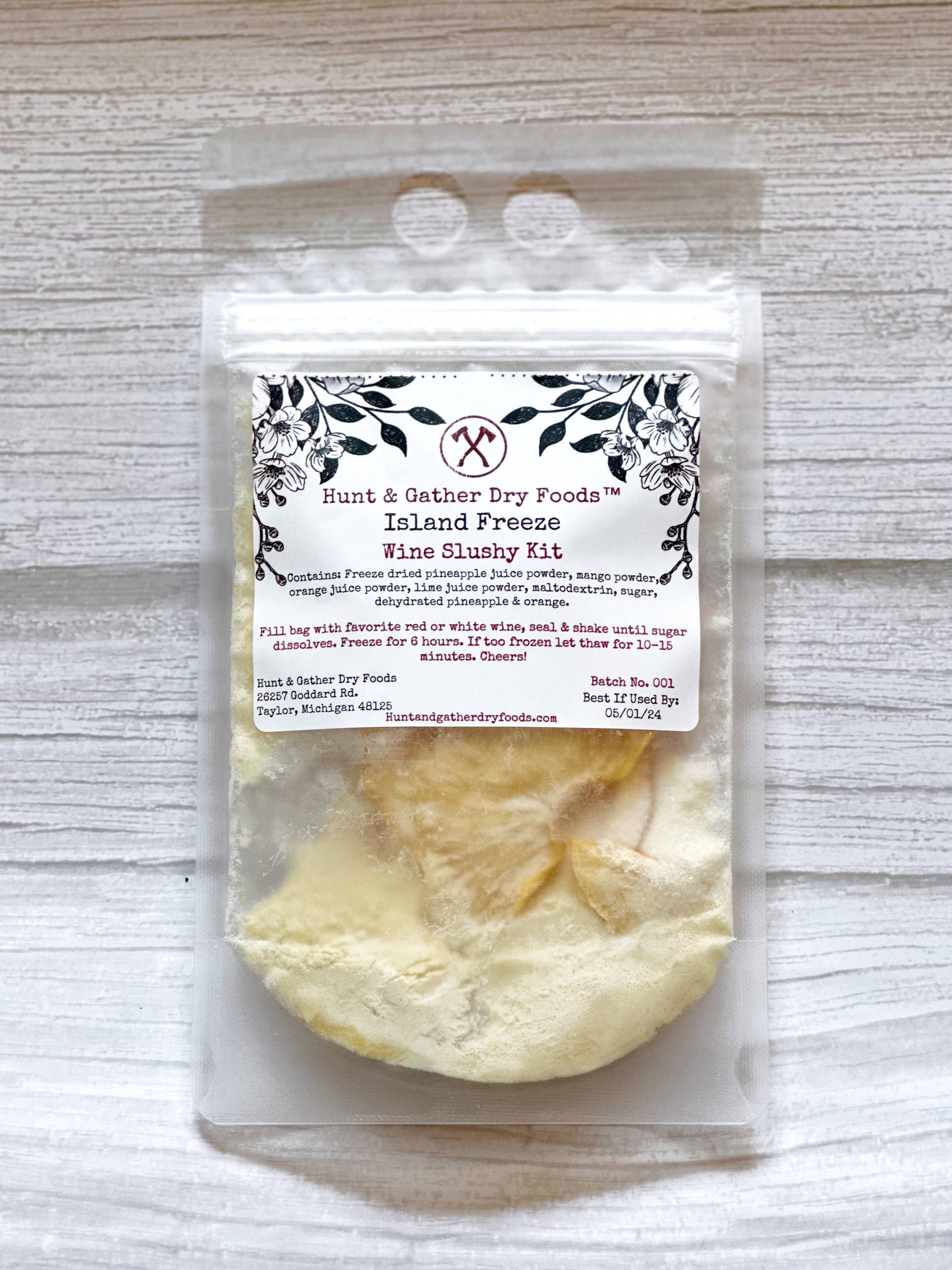 Hunt and Gather Dry Foods - Wholesale Cocktail Mix/Syrup - Island Freeze Wine Slushy Mix1