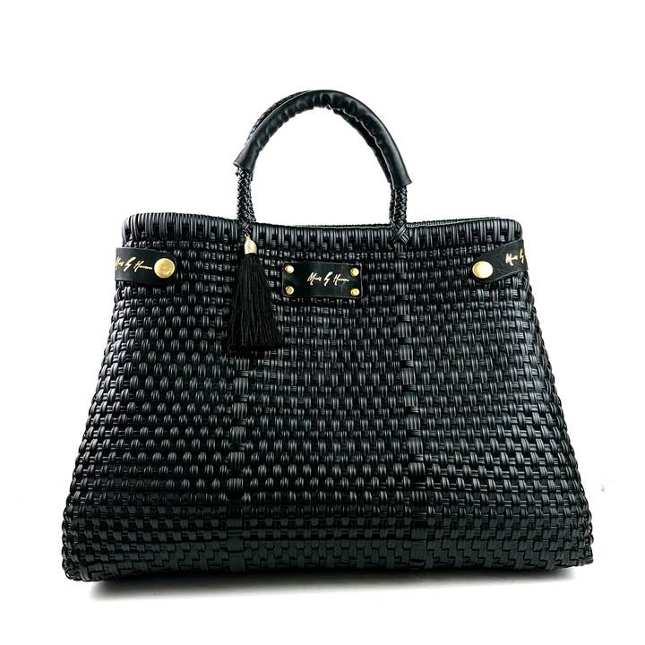 MAVIS BY HERRERA - Wholesale Top Handle Bag - Women's - Less Pollution Convertible Handbag - Luxury Black2