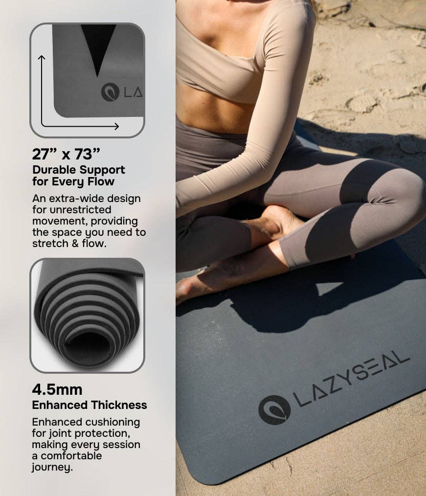 Performance Pro Extra Grip Yoga Mat 4.5mm | Graphite for wholesale on Faire5