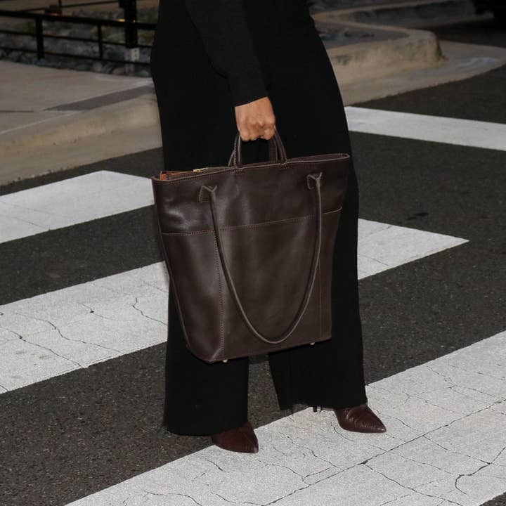 Utility Tote, Dark Hazelnut for wholesale on Faire1