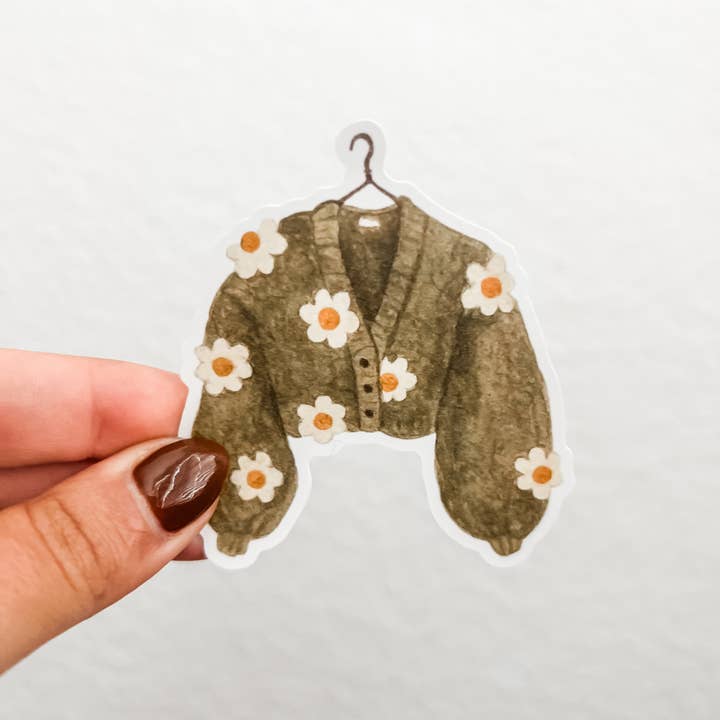 Autocollant mat aquarelle 3 pouces résistant à l'eau et aux UV pour la vente par Colorful Emotions, LLC