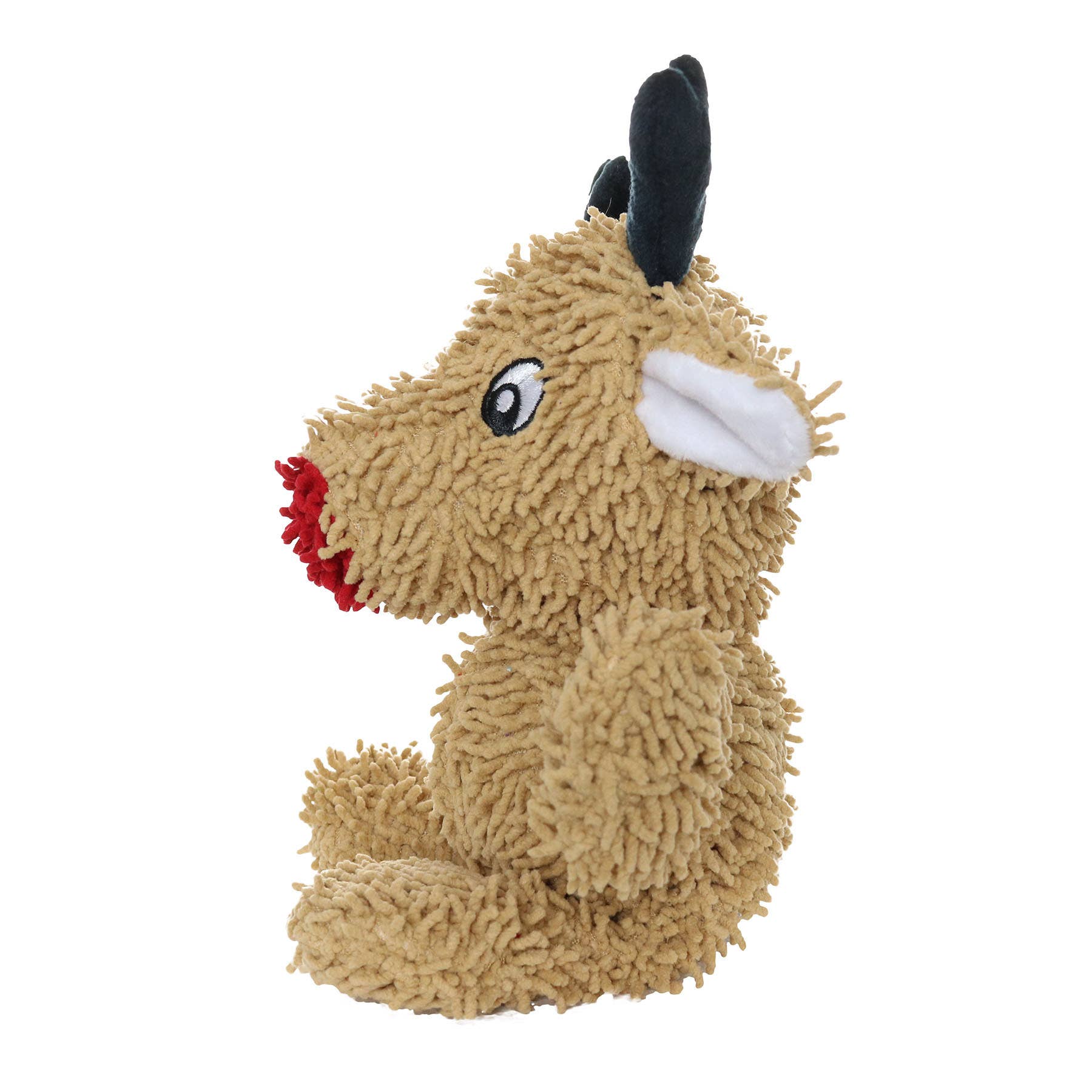 Tuffy Dog Toys - VIP Products - Wholesale Pet Squeaky Toy - Dog - Mighty Microfiber Ball Reindeer, Holiday Squeaky Dog Toy1