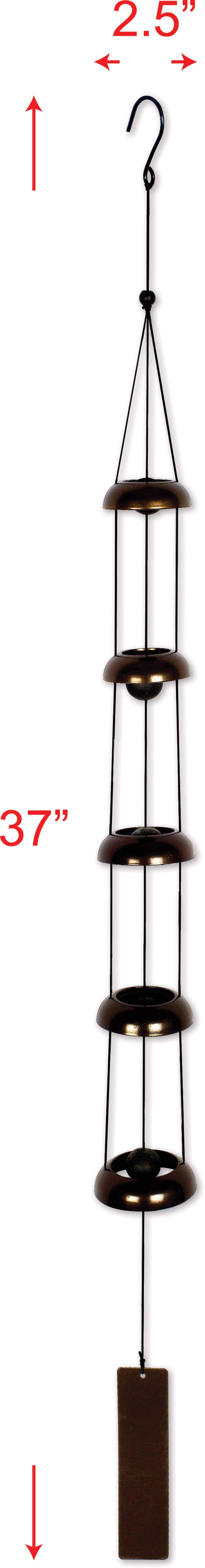 Sunset Vista Designs - Wholesale Wind Chime - 37" Vertical Bell Wind Chime Garden Decor - 919551