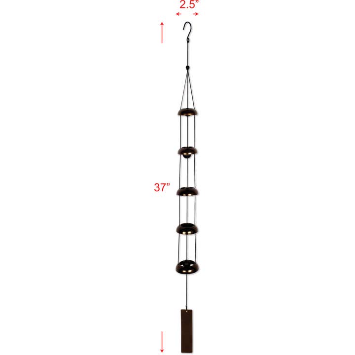 Sunset Vista Designs - Wholesale Wind Chime - 37" Vertical Bell Wind Chime Garden Decor - 919551