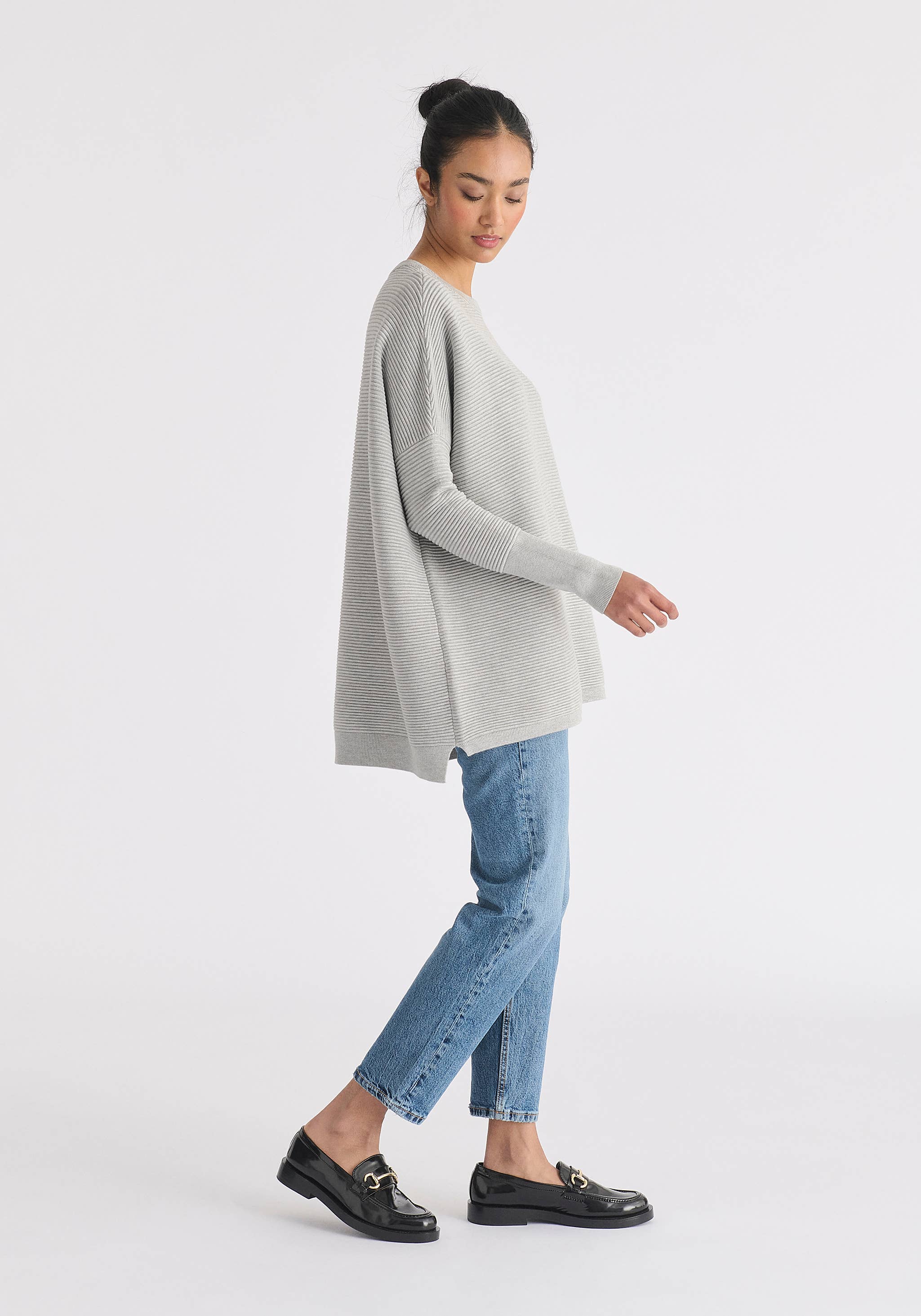 Paisie – wholesale Pullovertröja - Dam – Paisie ribbad tröja med lös passform90