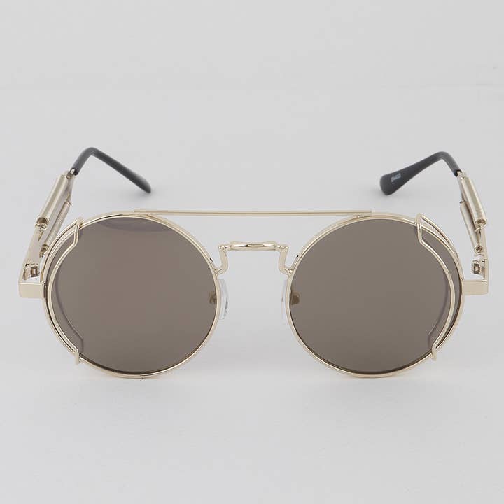 Multicolor Rounded Aviator Sunglasses for wholesale on Faire2