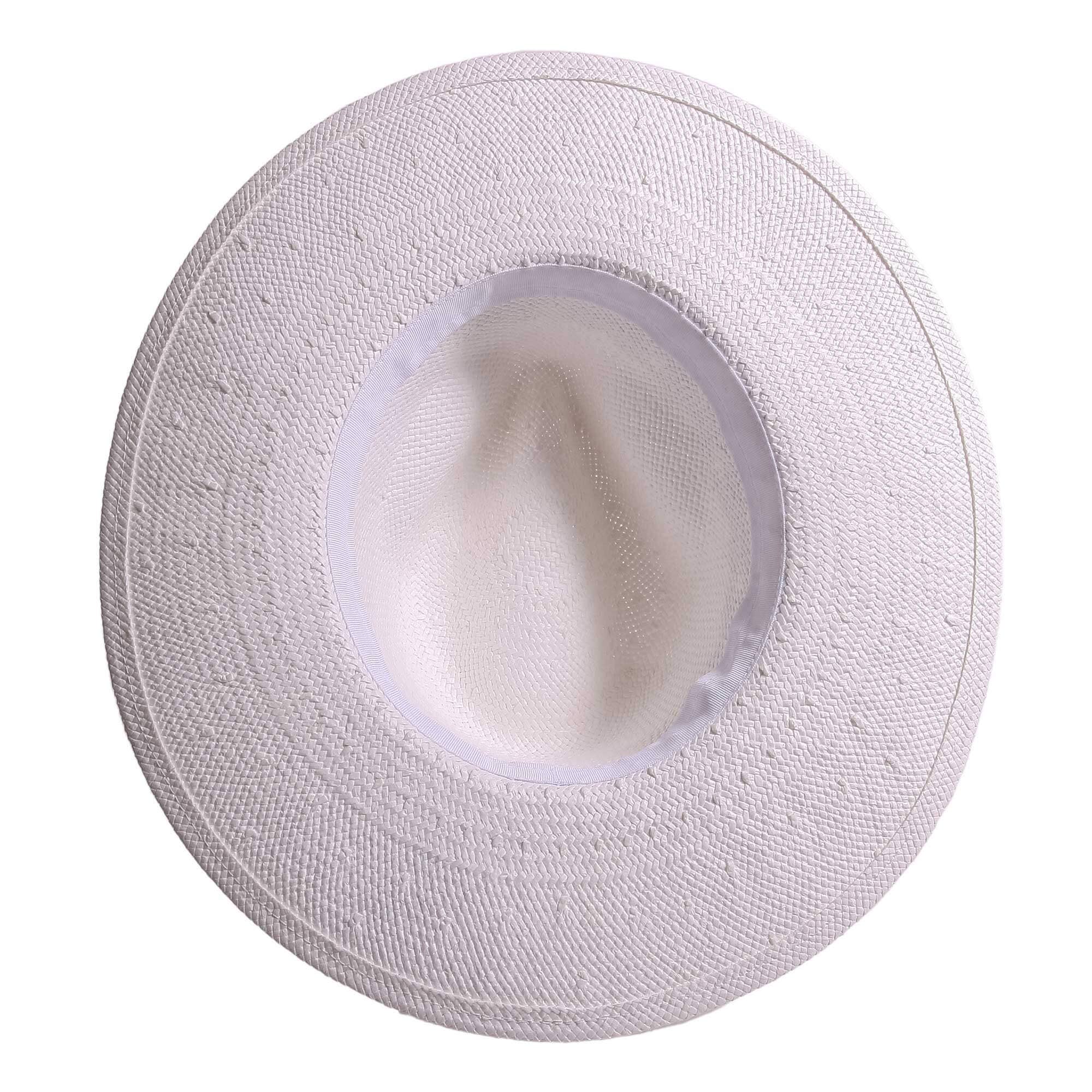 White Safari Wide Brim Straw Sun Hat - Style Felix for wholesale on Faire6