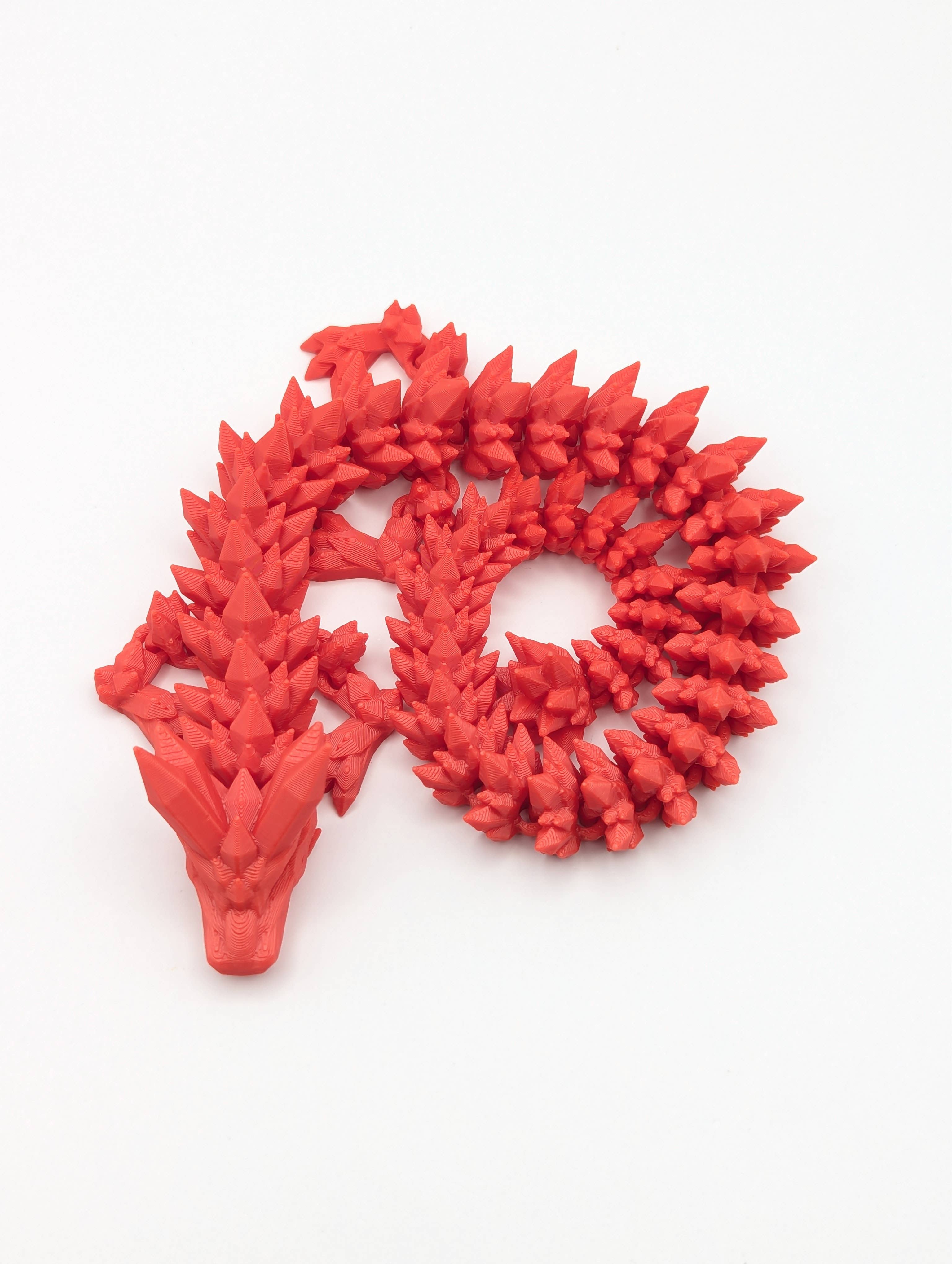 The Midnight Oil - Wholesale Fidget Toy - Kids - 3D Articulated Crystal Dragon (14")8