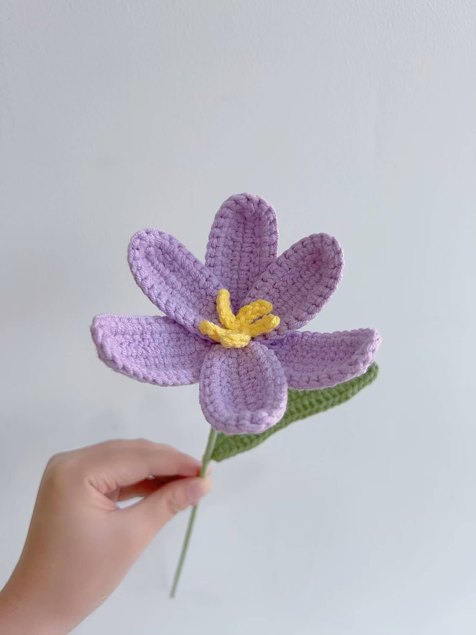 Lilyrosy（Duty free) - Vente Fleurs artificielles - Tulipe au crochet Lilyrosy, cadeaux faits main3