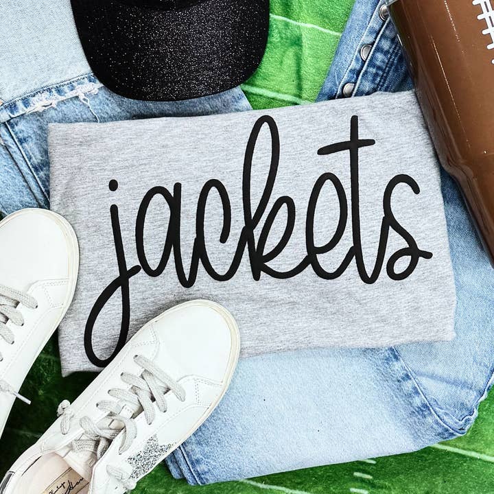 Jackets Black PUFF Screen Print Heat Transfer for wholesale by Trendy Transfers