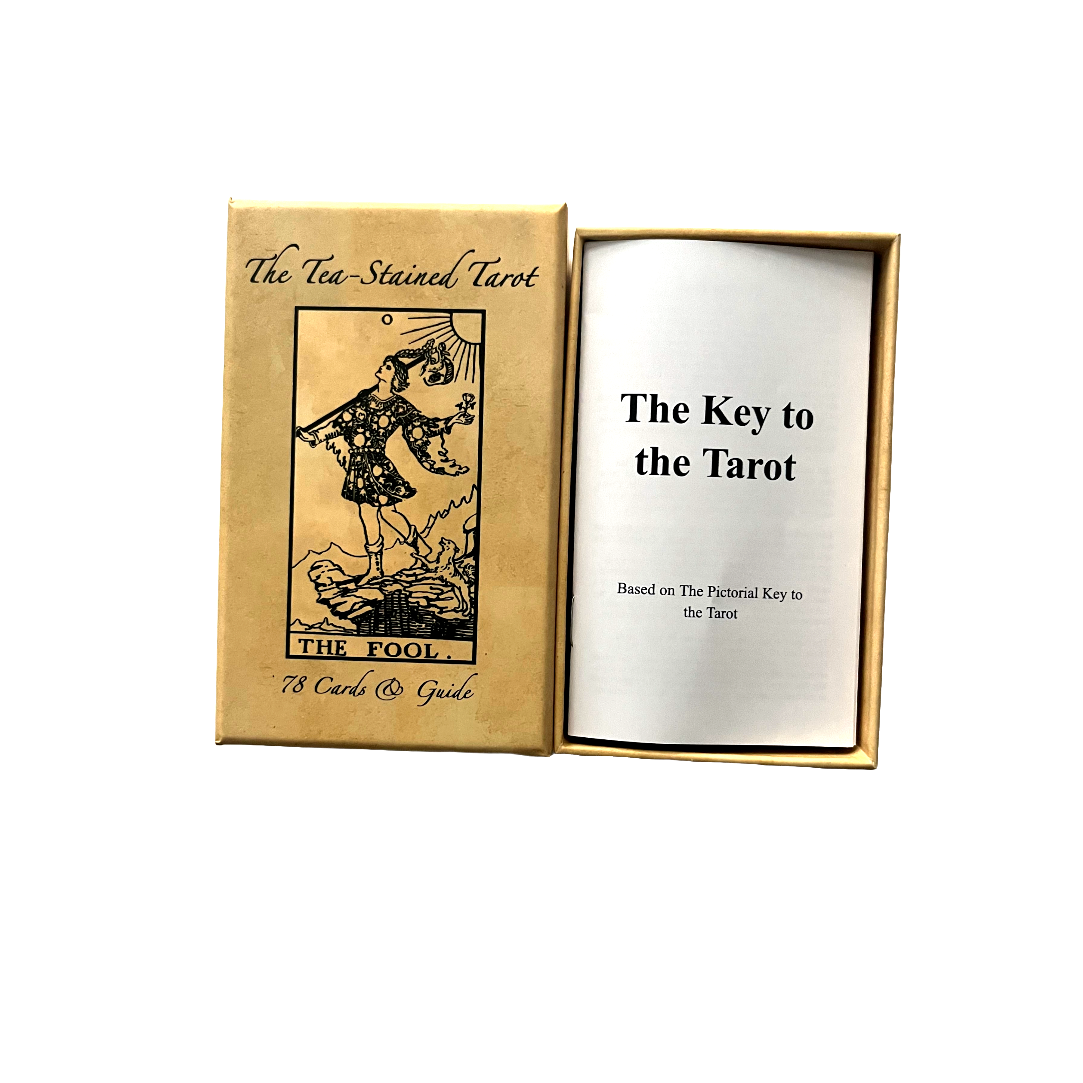 Vieux Monde – wholesale Tarot-kort – The Tea-Stained Tarot & Guide | Linnéfinish | Tillverkad i USA1
