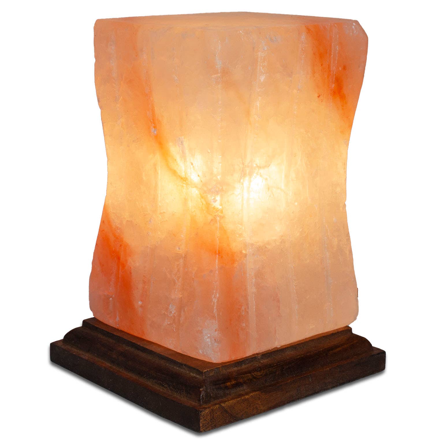 Fantasia Mining - Wholesale Salt Lamp - Cube Lines Shaped Salt Lamp  - 7" avg. - Cord, Bulb, Dimmer4
