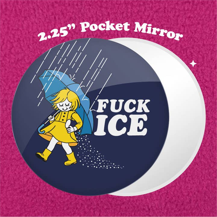 Salt Girl 2.25" Pocket Mirror for wholesale by Bewilderment