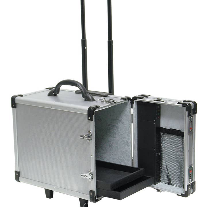 Store Supply Warehouse - Wholesale Retailer Display - Accessories - Rolling Aluminum Jewelry Carrying Case 0