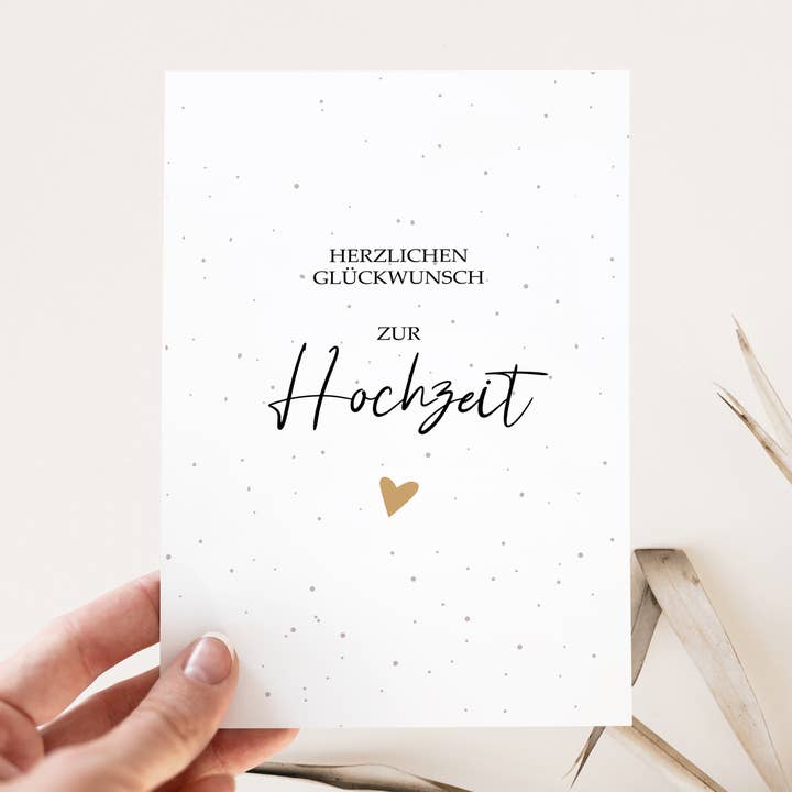 Tarjeta de felicitación de boda "Felicitaciones por la boda" para venta al por mayor de Farbrausch