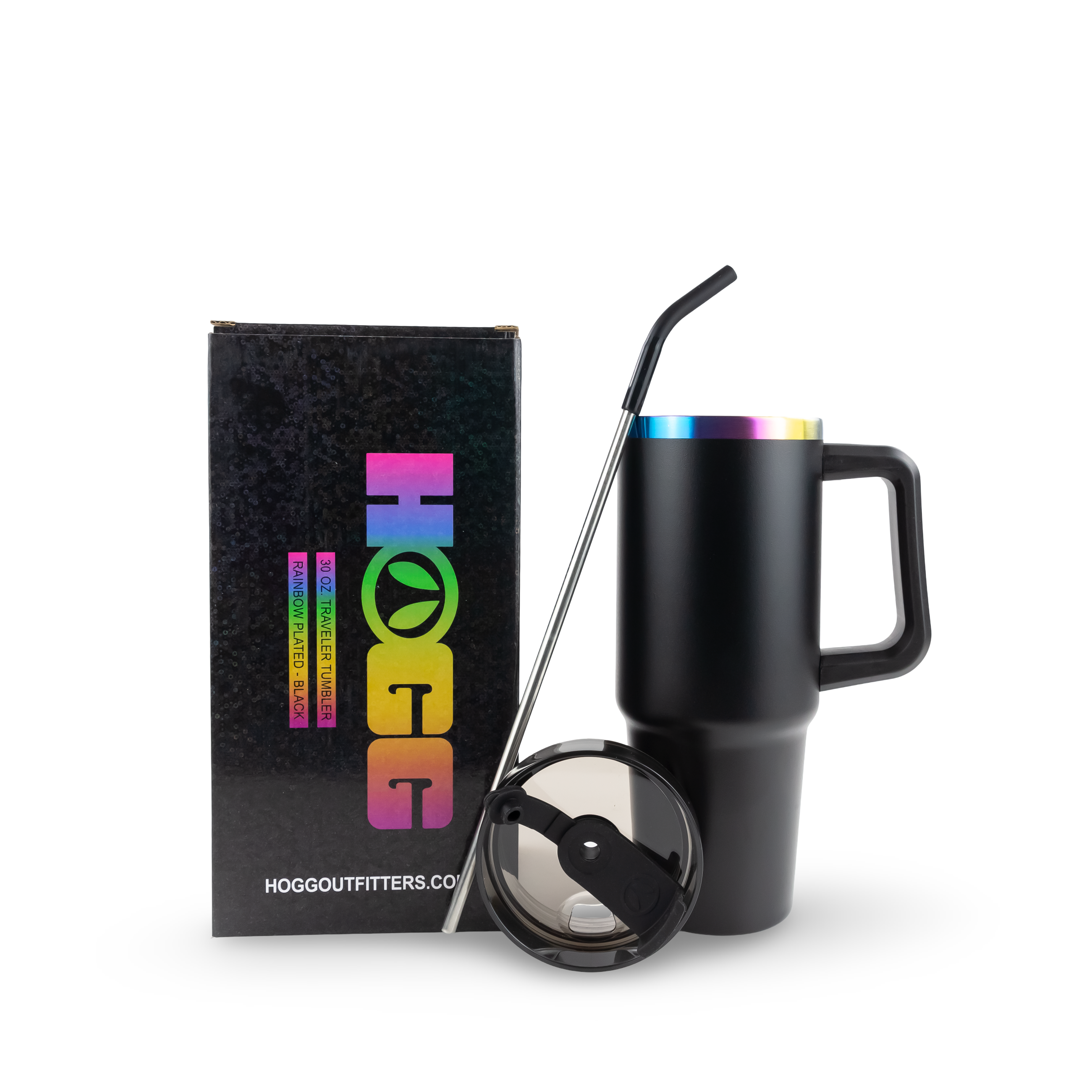 Hogg Outfitters - Wholesale Insulated Mug/Tumbler - 30oz POWDER COATED TRAVELER TUMBLER - Plated for Engraving1