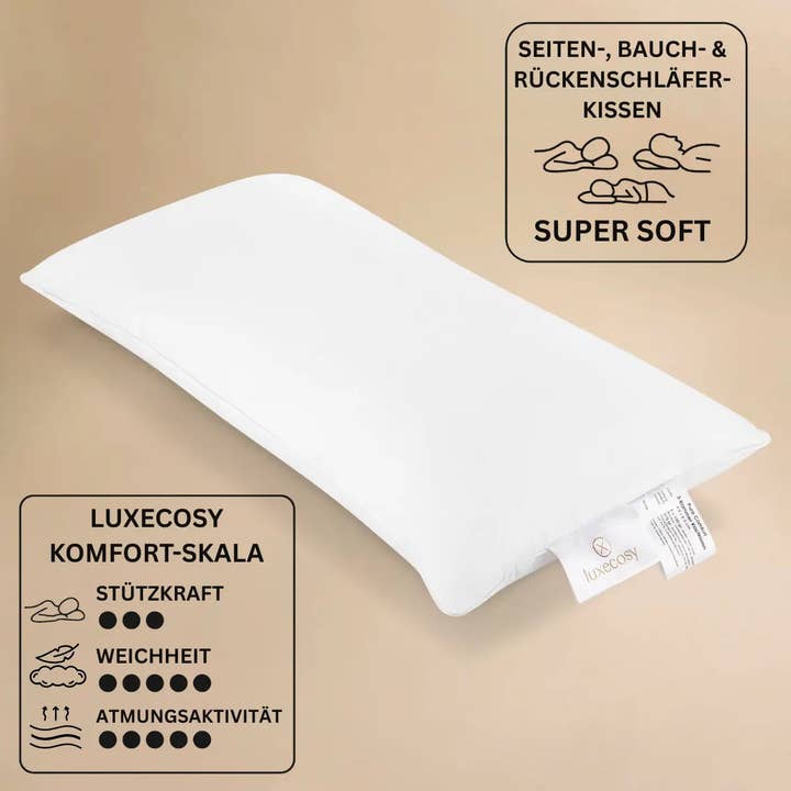 Royal Goose Down Pillow for wholesale by Luxecosy
