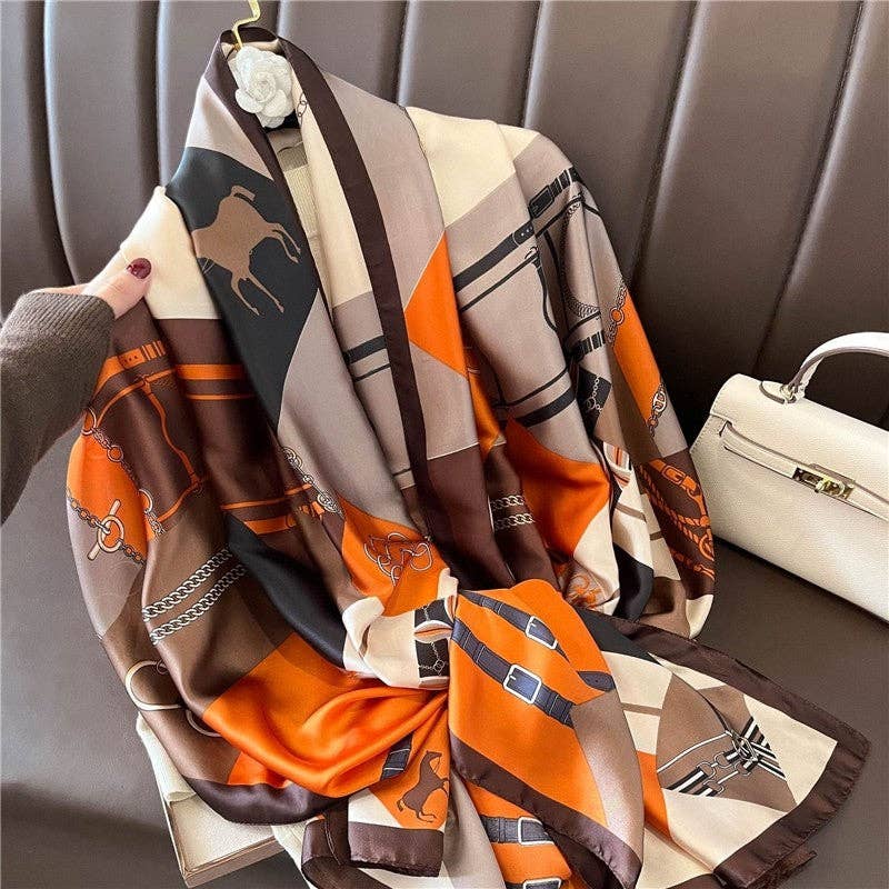 OceanusSwim - Wholesale Scarf - Women's - 2023 Korean Style Silk Scarf Shawl Wrap3