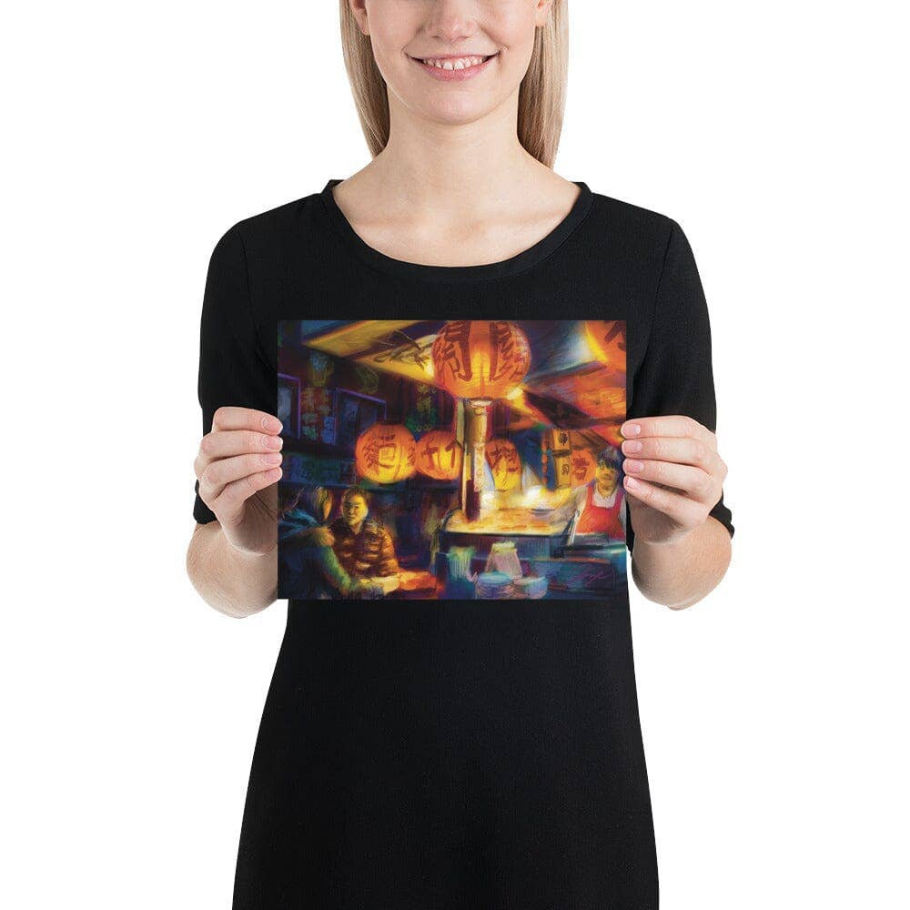 JoyousJoyfulJoyness - Wholesale Painting/Drawing - "Taiwanese Night Market": Painting of a Taiwanese Night Market [Unfoiled]1