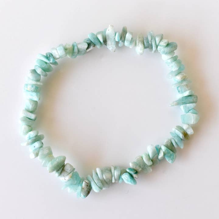 Piedra Sanadora | Amazonita | Pulsera de Chips | Joyería Espiritual para venta al por mayor de Soothing Crystals