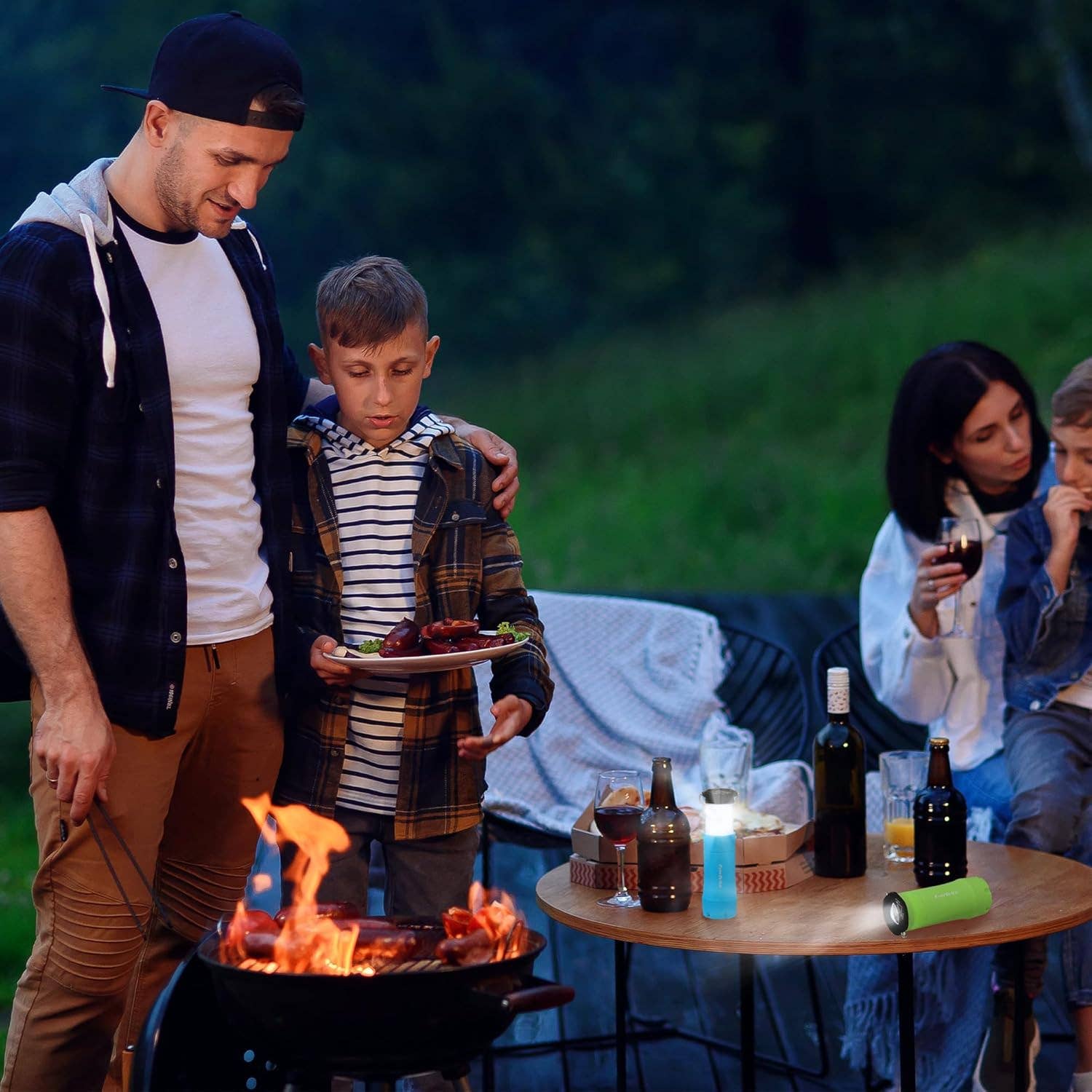 VIGOR - Wholesale Lantern - Portable 2 in 1 LED Telescopic Camping Lantern5