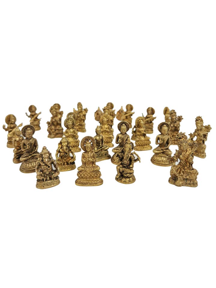 Pocket Mini Brass Statues (Min quantity 30 pcs) for wholesale by Yak & Yeti