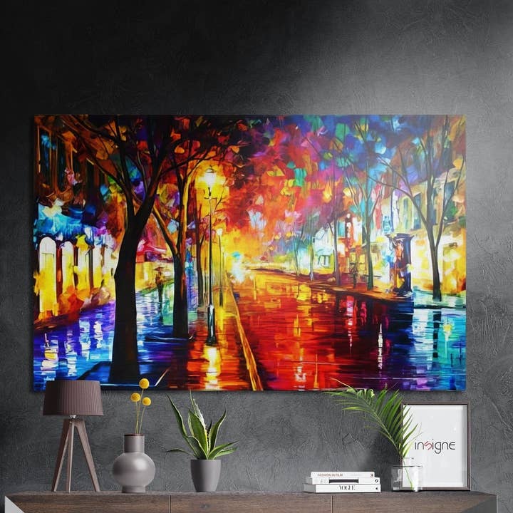 Upplyst gata borstad aluminium Dibond väggkonst för wholesale av Insigne