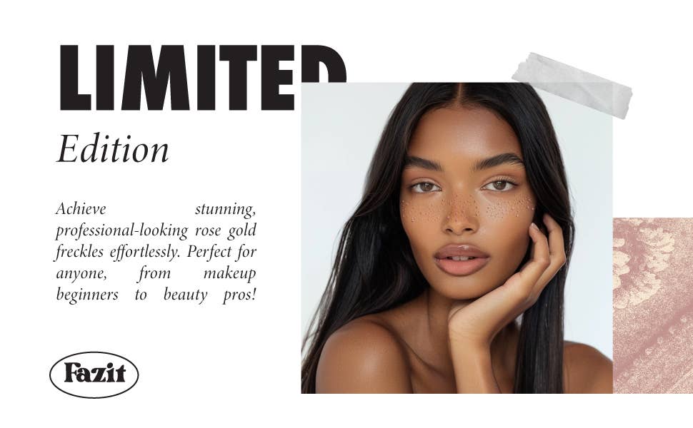 Fazit - Wholesale Makeup/Cosmetic Bag - Rose Gold Stardust Speckles Makeup Patches10