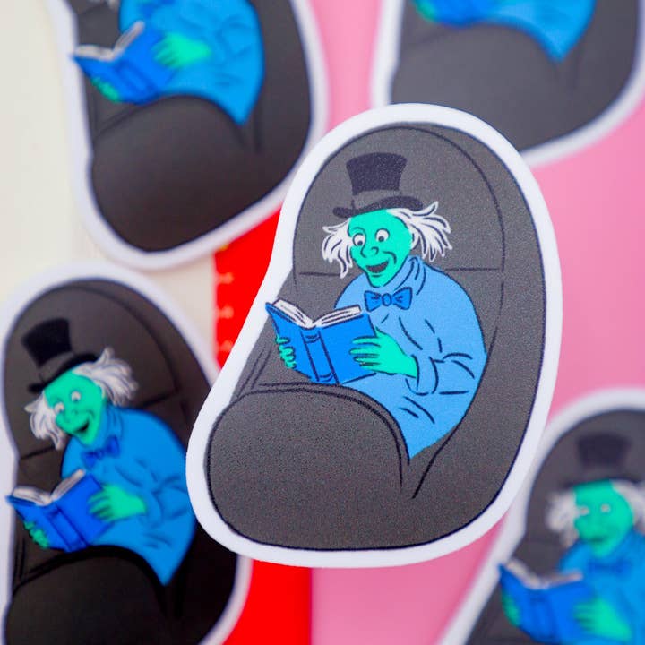 Furever Booked - Wholesale Sticker - Doom Buggy Reader Sticker1