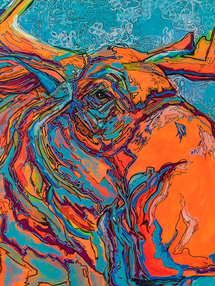 ELAND IN BRAND voor wholesale door Sevigny Studio